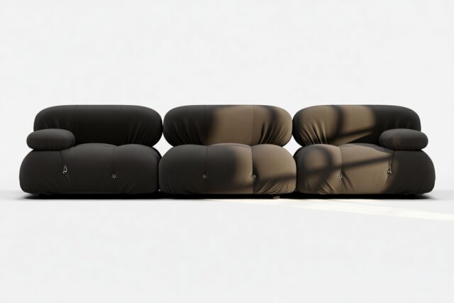 The Bellini – Black Performance Weave (Outdoor), Three Seater Sofa