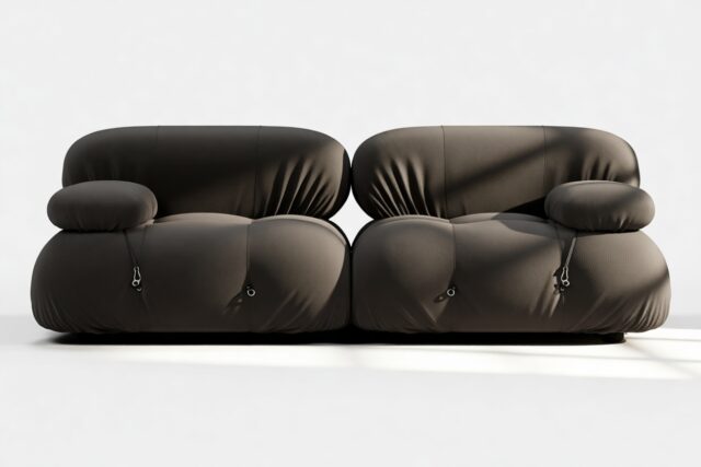 The Bellini – Black Performance Weave (Outdoor), Two Seater Sofa