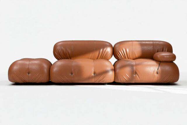 The Bellini – Tan Premium Leather, Open End Sofa (Left)