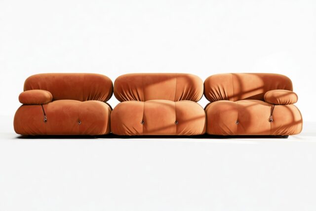 The Bellini – Spice Velvet, Three Seater Sofa