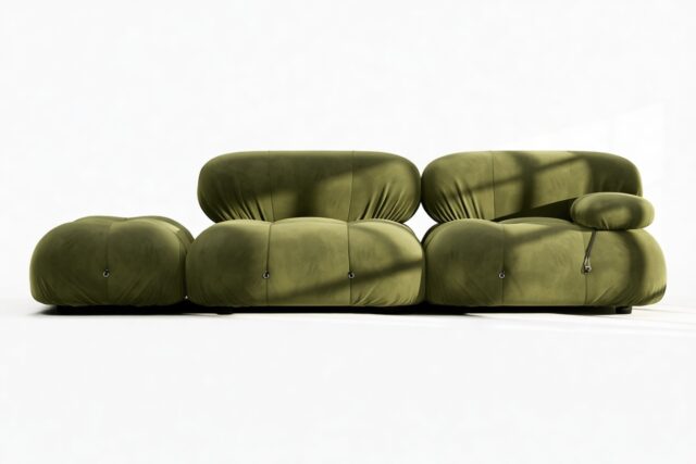 The Bellini – Thyme Luxe Velvet, Open End Sofa (Left)