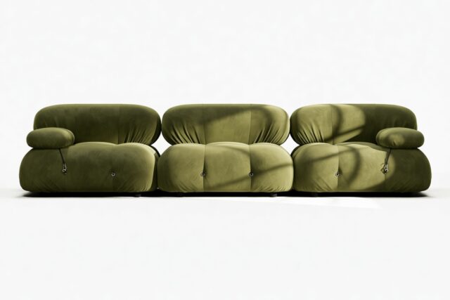 The Bellini – Thyme Luxe Velvet, Three Seater Sofa