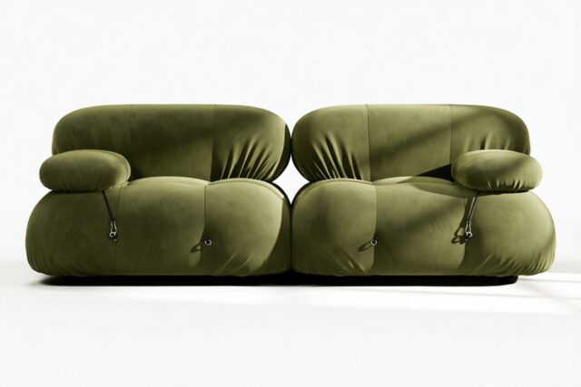 The Bellini – Thyme Luxe Velvet, Two Seater Sofa
