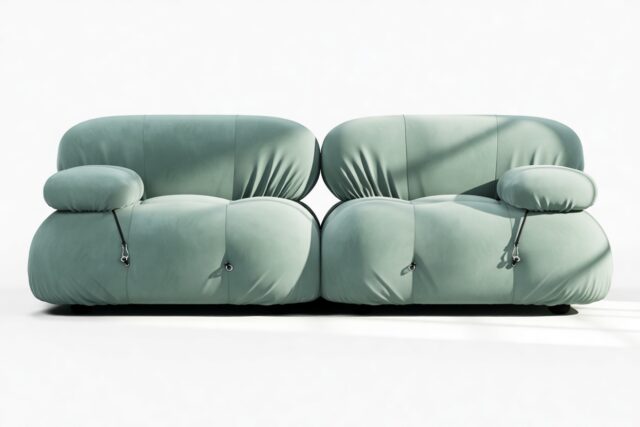 The Bellini – Jadeite Luxe Velvet, Two Seater Sofa