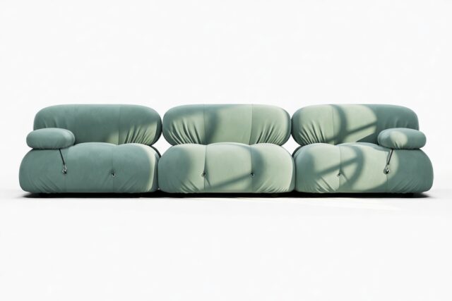The Bellini – Jadeite Luxe Velvet, Three Seater Sofa