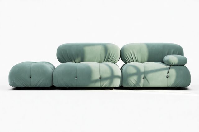 The Bellini – Jadeite Luxe Velvet, Open End Sofa (Left)