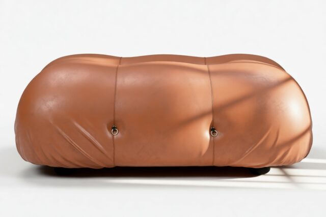 The Bellini – Tan Premium Leather, Ottoman