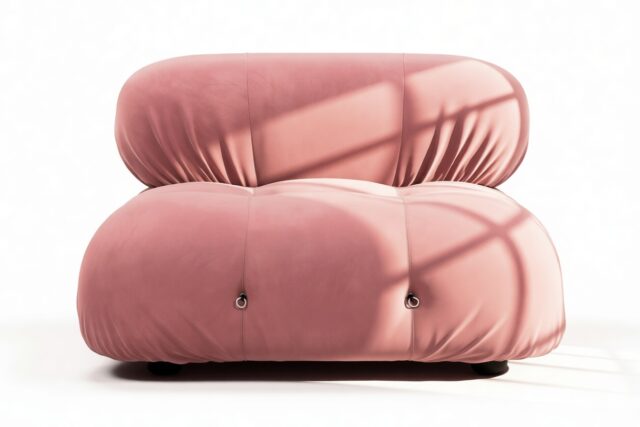 The Bellini – Blush Pink Velvet, Armless Module