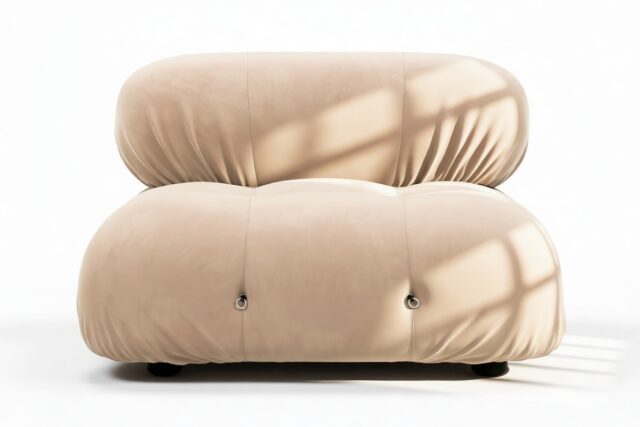 The Bellini – Ecru Velvet, Armless Module