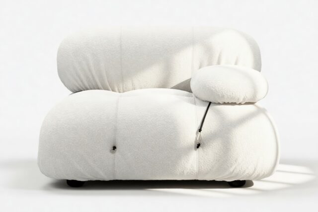 The Bellini – White Boucle, Right Arm