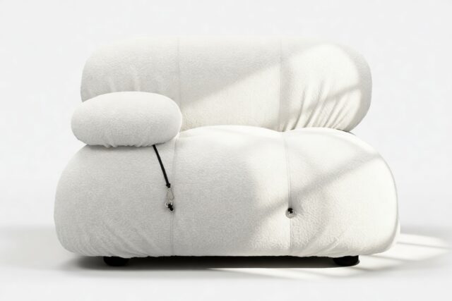 The Bellini – White Boucle, Left Arm