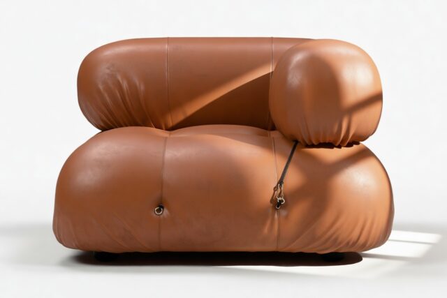 The Bellini – Tan Premium Leather, Right Corner