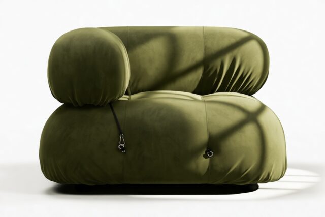 The Bellini – Thyme Luxe Velvet, Left Corner