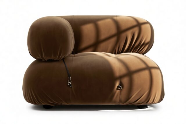 The Bellini – Mocha Velvet, Left Corner