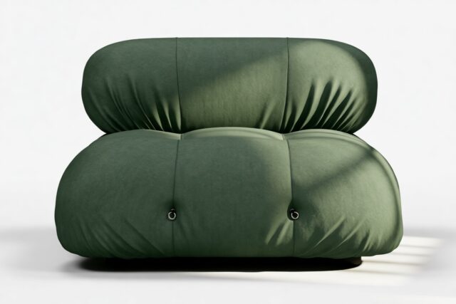 The Bellini – Evergreen Brushed Weave, Armless Module