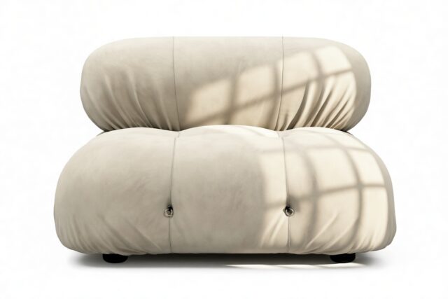 The Bellini – Eggshell Vegan Suede, Armless Module