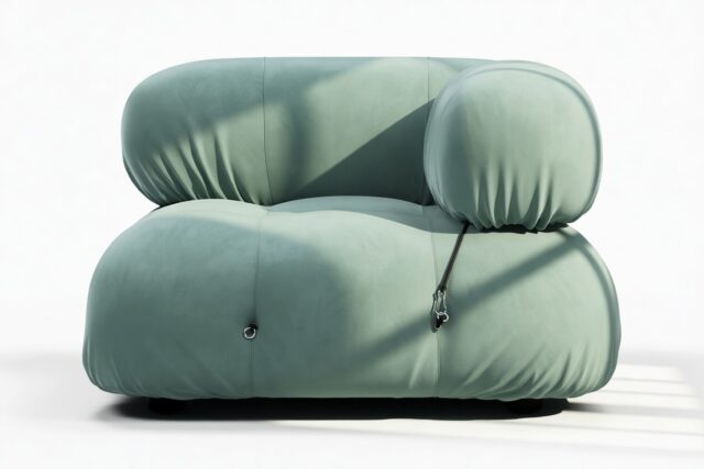 The Bellini – Jadeite Luxe Velvet, Right Corner