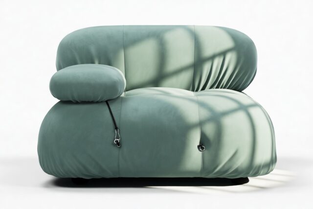 The Bellini – Jadeite Luxe Velvet, Left Arm