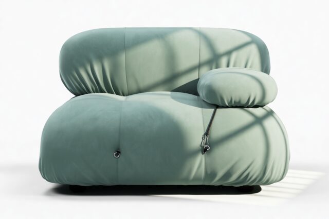 The Bellini – Jadeite Luxe Velvet, Right Arm