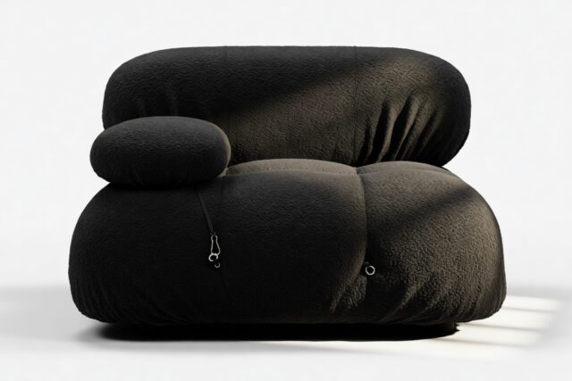 The Bellini – Black Boucle, Left Arm