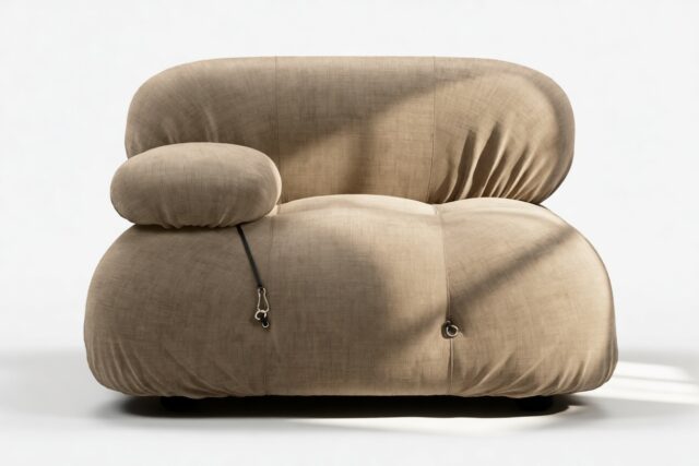 The Bellini – Cappuccino Brown Chenille, Left Arm