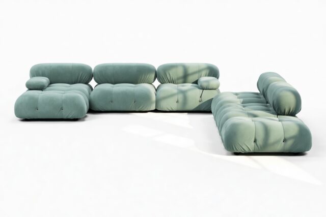 The Bellini – Jadeite Luxe Velvet, Sectional (Large Right Corner)