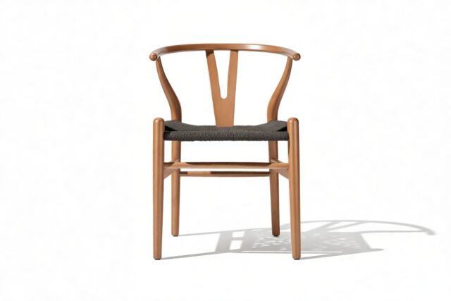 The Wish – Walnut with Black Seat, Dining Chair
