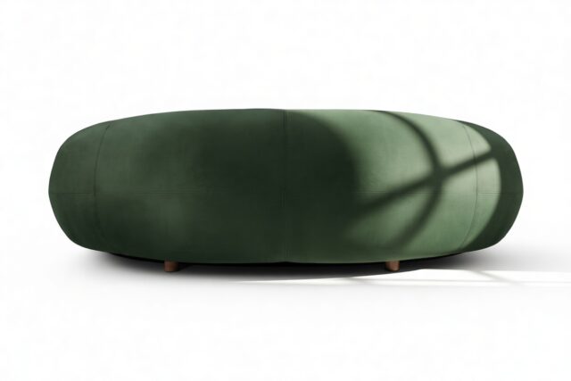 The Julep – Empress Green Velvet, Three Seater Sofa