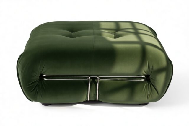 The Soriana – Tarragon Vegan Suede, Ottoman