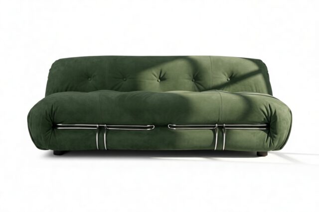 The Soriana – Tarragon Vegan Suede, Two Seater Sofa