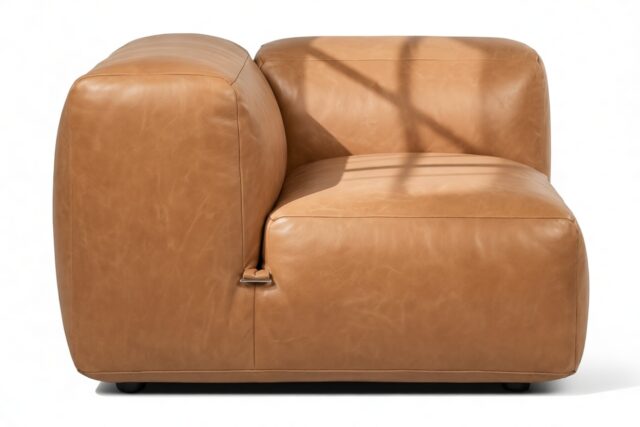 The Le Mura – Tan Vegan Leather, Left Arm