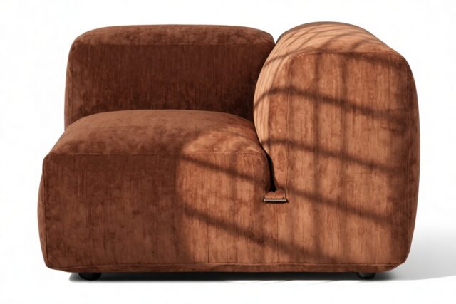 The Le Mura – Rust Chenille, Right Arm