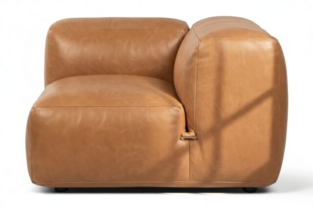 The Le Mura – Tan Vegan Leather, Right Arm