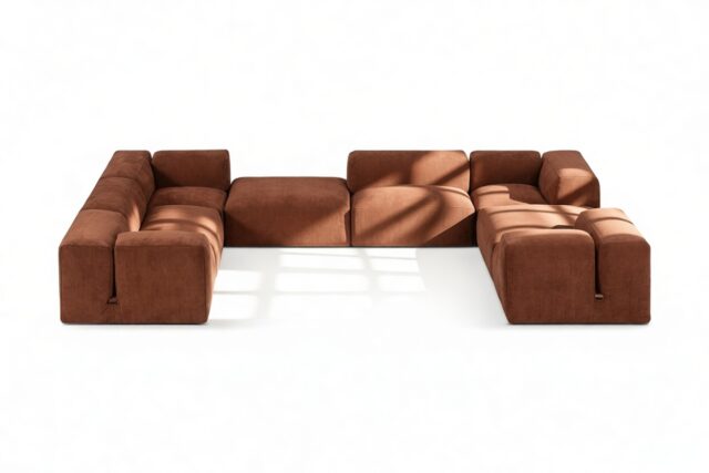 The Le Mura – Rust Chenille, Eight Seater (Left)