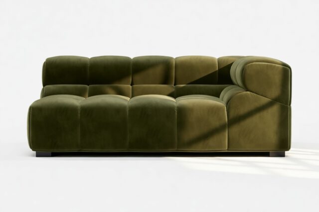 The Tufty – Thyme Luxe Velvet, Extra Large Corner (Right)