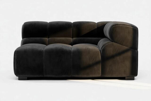 The Tufty – Black Velvet, Large Corner (Right)