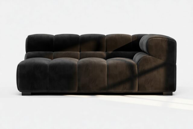 The Tufty – Black Velvet, Extra Large Corner (Right)