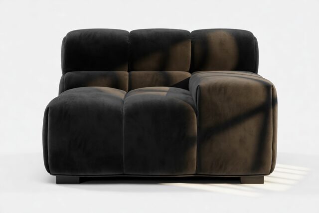 The Tufty – Black Velvet, Armrest (Right)