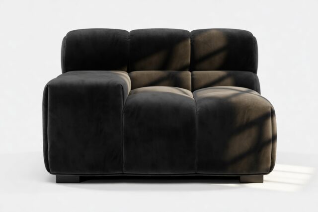 The Tufty – Black Velvet, Armrest (Left)