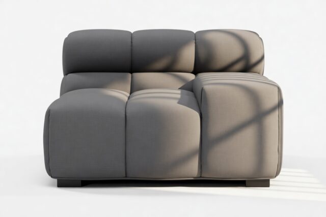 The Tufty – Ink Brushed Weave, Armrest (Right)