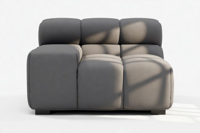 The Tufty – Ink Brushed Weave, Armrest (Left)