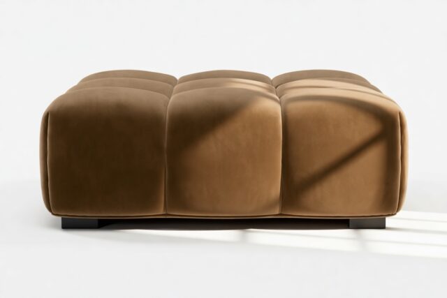 The Tufty – Mocha Velvet, Ottoman
