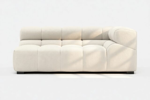 The Tufty – Eggshell Boucle, Extra Large Corner (Right)