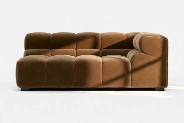 The Tufty – Mocha Velvet, Extra Large Corner (Right)