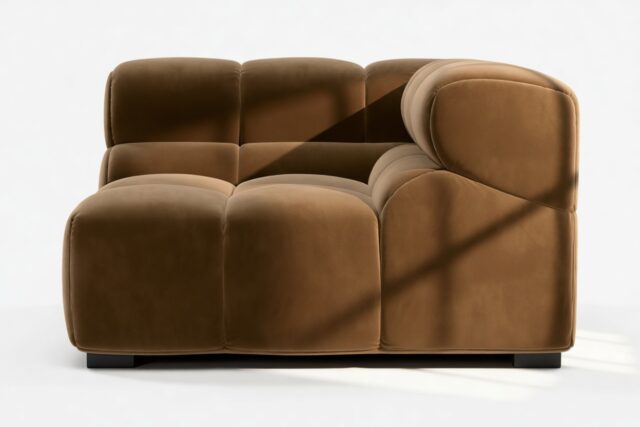 The Tufty – Mocha Velvet, Corner (Right)