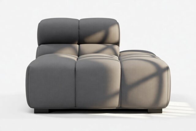 The Tufty – Ink Brushed Weave, End Armless (Right)