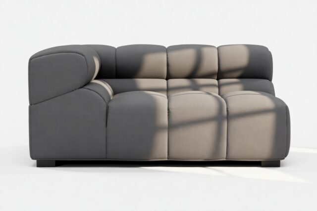 The Tufty – Ink Brushed Weave, Large Corner (Left)