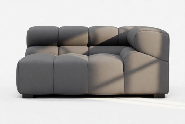 The Tufty – Ink Brushed Weave, Large Corner (Right)