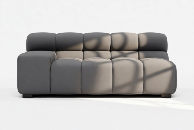 The Tufty – Ink Brushed Weave, Extra Large Armrest (Left)