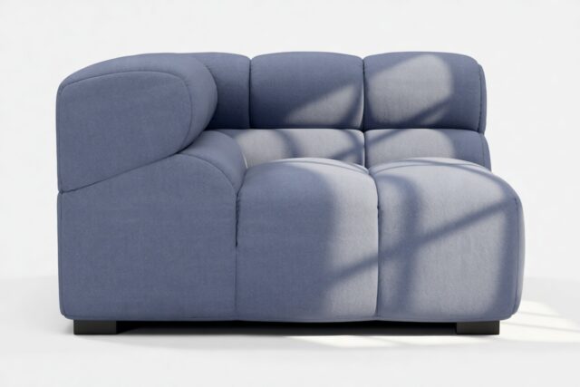 The Tufty – Royal Blue Wool, Corner (Left)